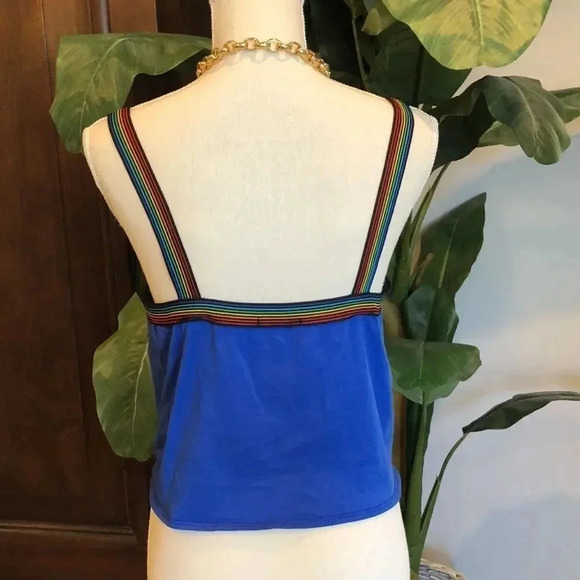 Joe boxer rainbow crop top with tie mod size Large - Picture 5 of 12